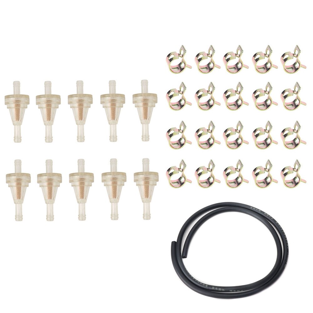 10 stücke Universal- Inline Gas/Kraftstoff Filter 6,3mm 1/4 'Für Rasenmäihr Kleine Motor- Auto Zubehör Motorrad zubehör Öl Filt