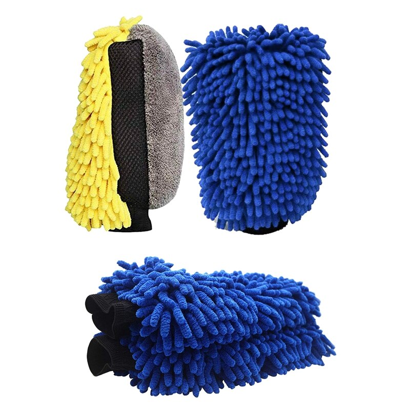 Auto Waschen Handschuhe-2 Pack - Prämie Chenille Waschen Fausthandschuh-Auto Waschen Handschuhe-Multi-Zweck Reinigung handschuhe-Vlies Freies-Keine Scratc