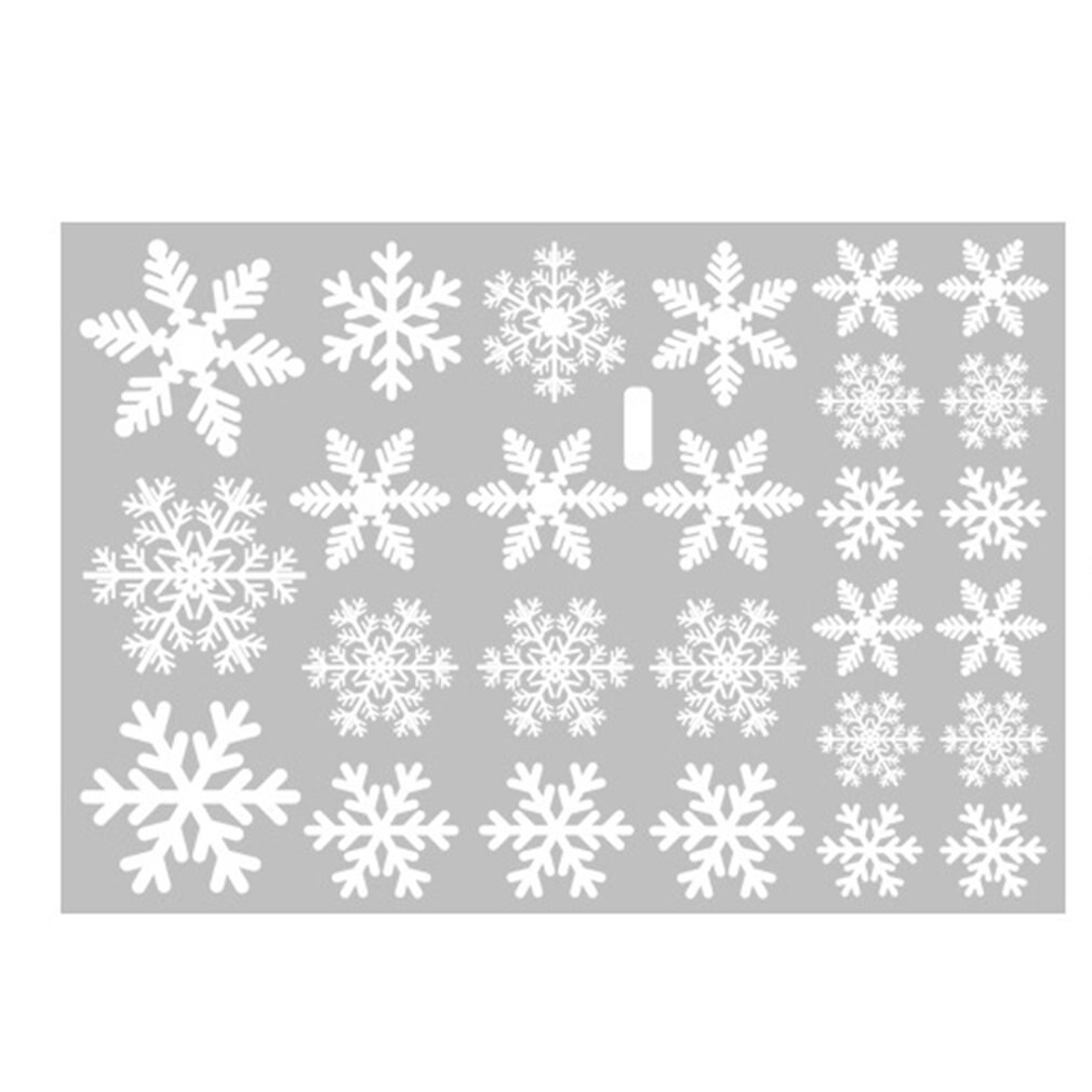 Weihnachten Fenster Glas Hängende Dekoration Aufkleber Einkaufen Einkaufszentrum Dekoration Schneeflocke Zauberstab Aufkleber AMJ301