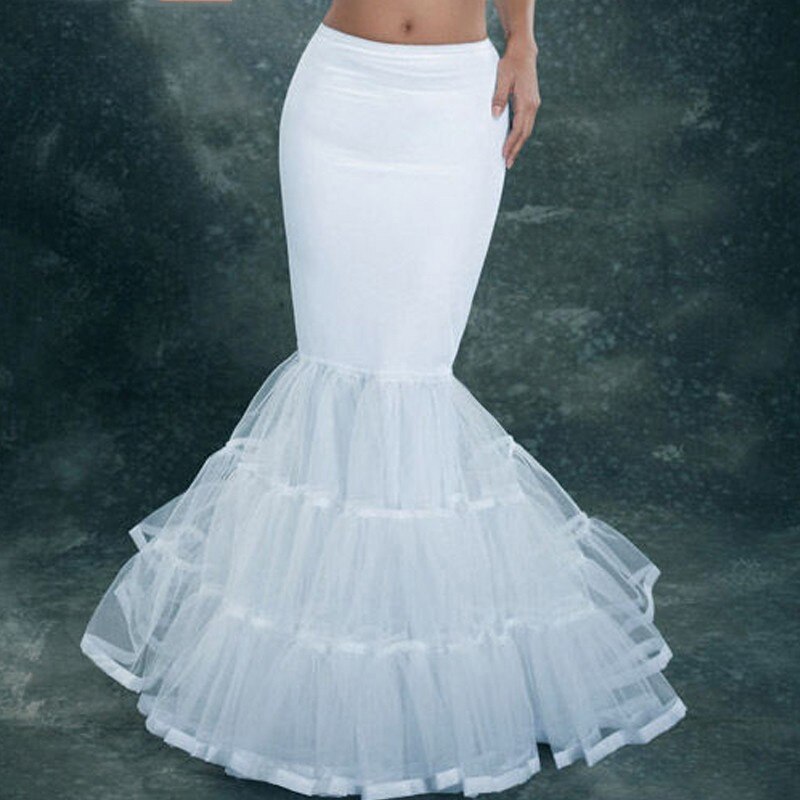 E JUE SHUNG Meerjungfrau Petticoat 1 Band Elastische Trompete Hochzeit Krinoline Hochzeit Zubehör