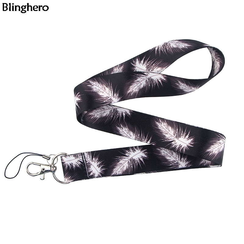 10 teile/los Blinghero Feder Schlüsselband Für Arbeits Karte Stilvolle Telefon Halfter Nacken Riemen Telefon Tasten Zubehör BH0314