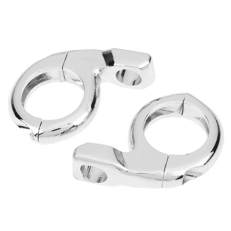 2 teile/los Verchromt 10mm/8mm Motorrad Motorrad Lenker Spiegel Blinker Adapter Schellen für ATV Schmutz fahrrad Zubehör
