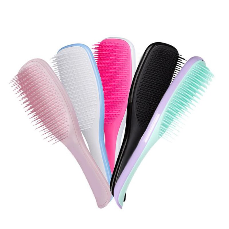Magie Entwirren Haare Kämmen Professionelle Anti-statische Massage Haar Pinsel Gerade Kamm Dusche Haar Styling Salon Werkzeuge