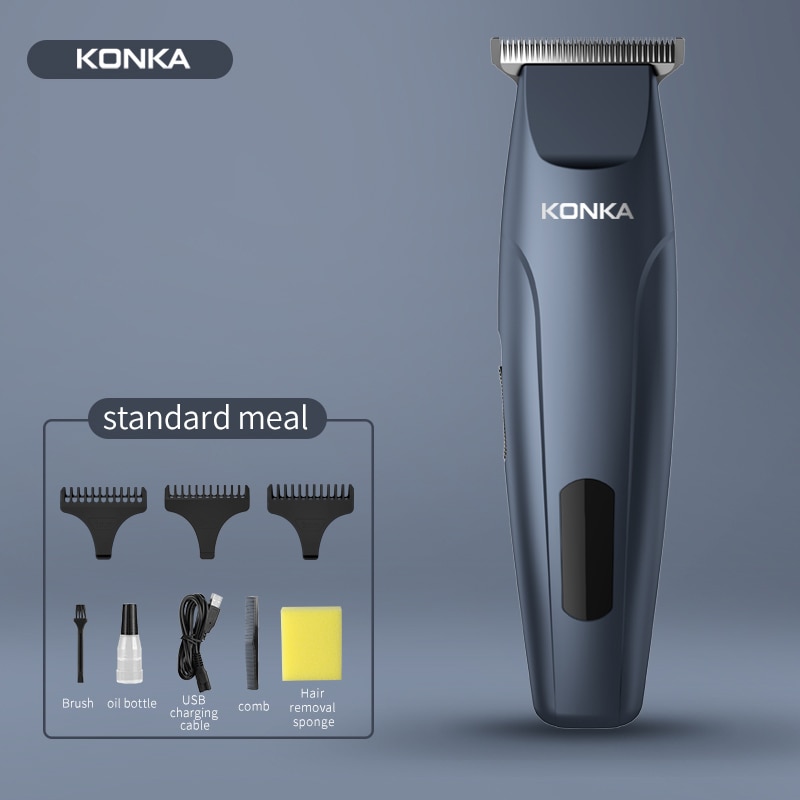KONKA Elektrische haar Haarschneidemaschine 2000mAh große kapazität batterie Mini haar Trimmer Tragbare Trimmer für männer Bart haar schneiden maschine