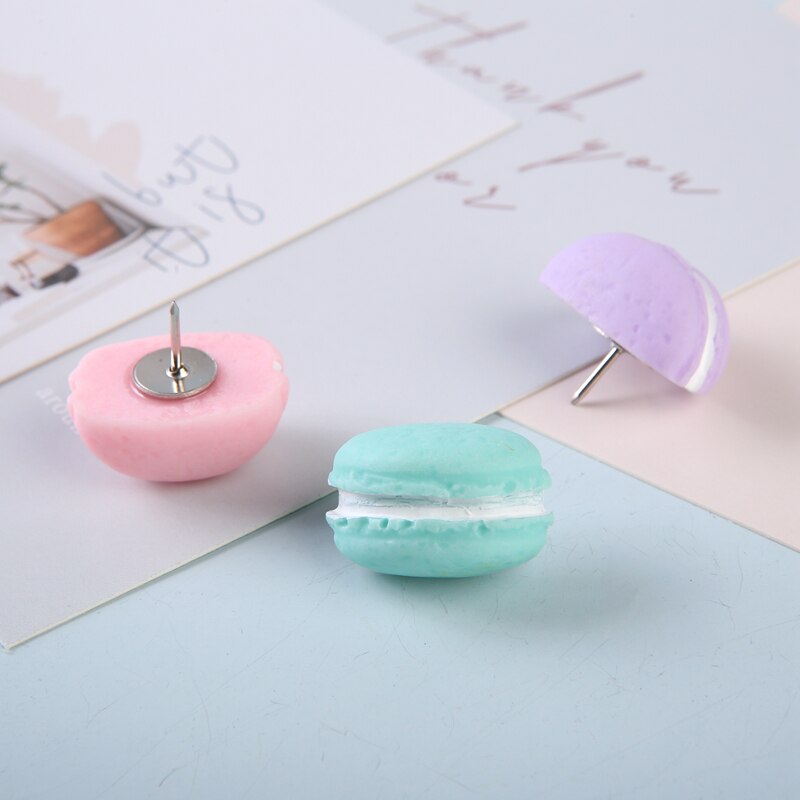 MOGII Schule &Ampere; Büro Liefert Kreative Schreibwaren Stifte Macaron Förmigen drücken-Stifte Nette Dekorative Reißzwecken für Kork Bord