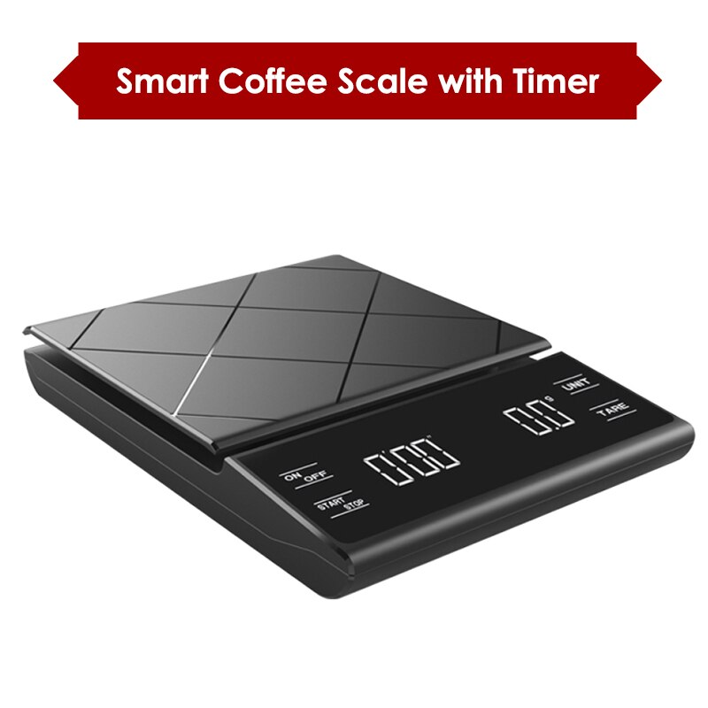 Küche Geräte Schmuck Scals 3KG/0,1g Kaffee Skala mit Timer Clever Tropfen Kaffee Skala Küche Scals Deko