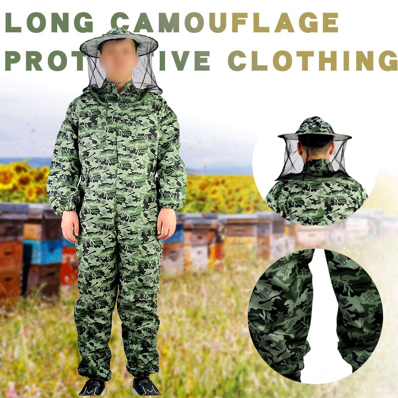 Bienenzucht Anzug Imker Professionelle Ausrügestochen Tarnung Kleidung Bbreathable Anzug Anti Biene Anzug Bienenzucht Werkzeug
