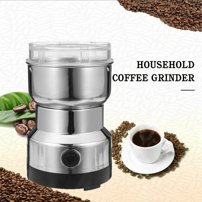 220V Kaffeemühle Elektrische Mini Kaffee Bohne murmeln Schleifer Kaffee Bohnen Multifunktionale Hause Kaffee Maschine Küche Werkzeug EU Stecker