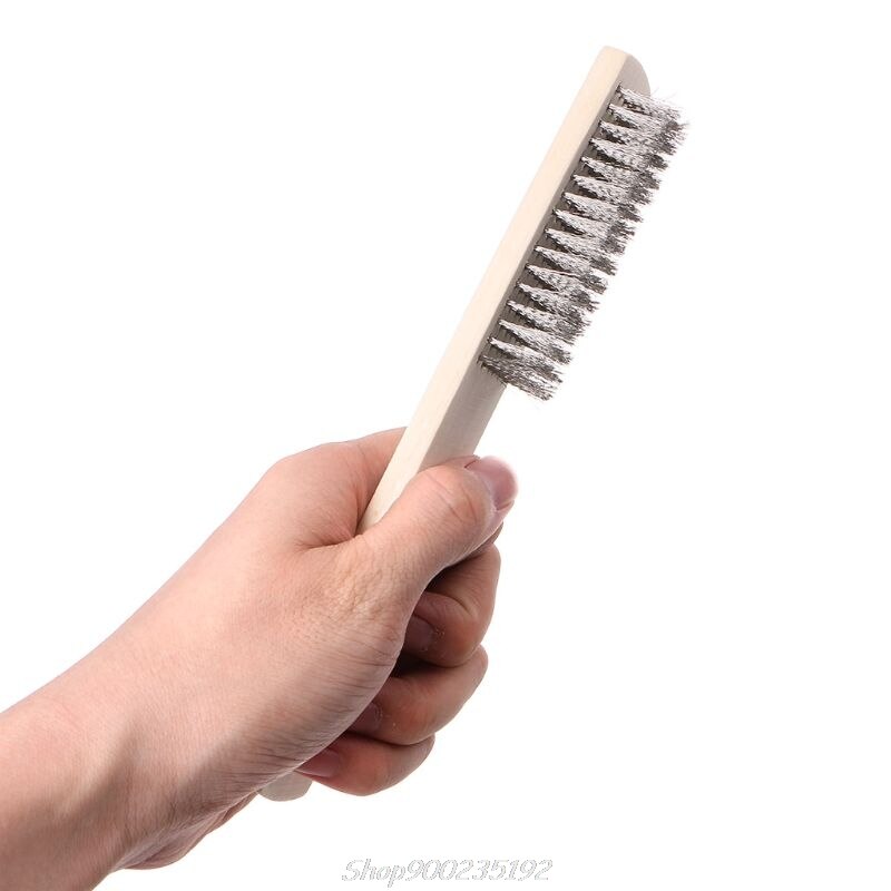1 stücke Edelstahl Draht Pinsel Farbe Entfernung Reinigung Metall Polieren Rost Reinigung Bürsten Sauber Werkzeuge Hand Werkzeuge