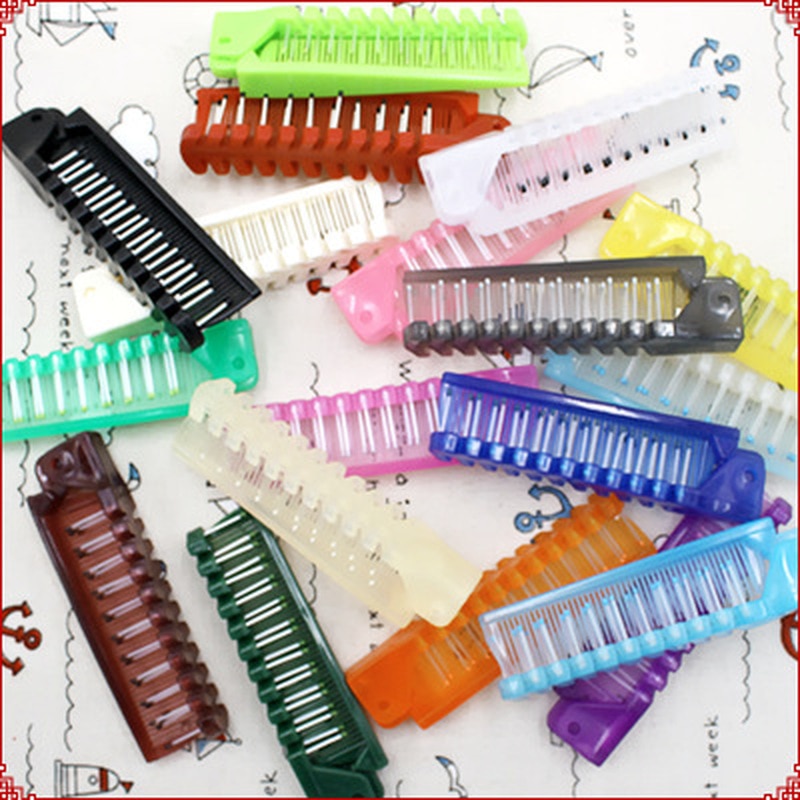 Einweg Reise Haar Kamm Pinsel Faltbare Massage Anti-Statische Tragbare Falten Haar Kamm Friseur Styling Werkzeug 1PC