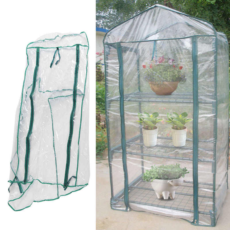 69*49*126cm Garten Grün Haus Zelt Warme Gewächshaus Blume Pflanzen Gartenarbeit draussen Wachsen Kasten Zelt Garten zugang