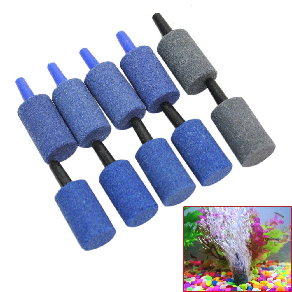 10 stücke Aquarium Luft Stein Zylinder Airstone Aquarium Aquarium Luft Stein Halten Fisch Gesunde Farbe Nach Dem Zufall Gesendet