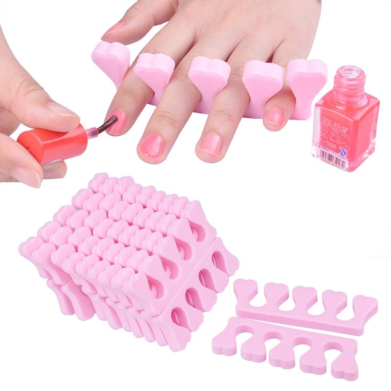 20 teile/los Nagel Kunst Finger Weiche Schaum Zehe Separator Manikübetreffend Salon Werkzeuge Schaum Zehe Separator für Nagel Kunst DIY