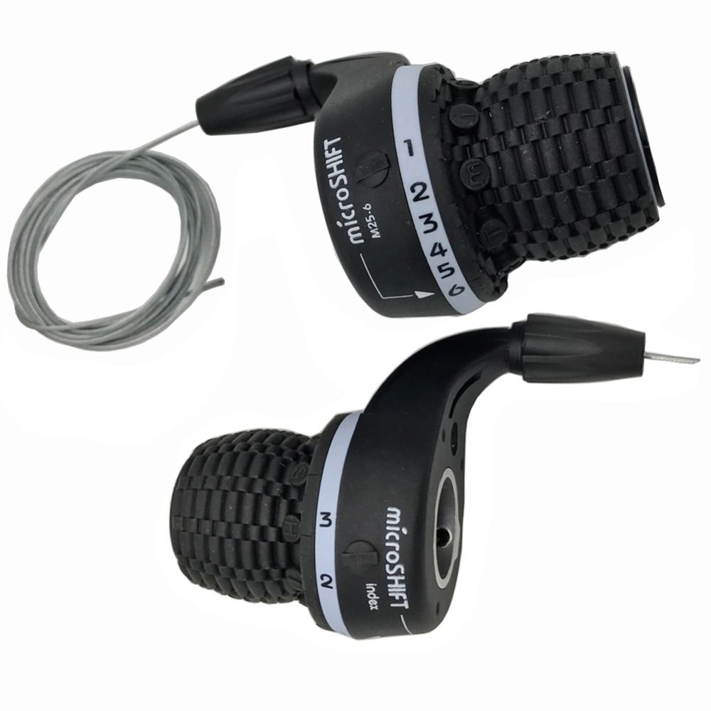 Mikro Frau25-6 Twist Typ Schalthebel MTB Fahrrad 3x6 Geschwindigkeit Twist Griff Getriebe Schalthebel Reise Umwerfer tauchen Kompatibel für shimano