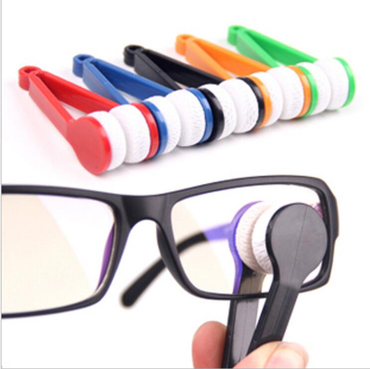 Mini Mikrofaser Weiche Brille Wischen Gläser Reinigung Pinsel Doppelseitige Weiche Sonnenbrille Reiniger Gläser Reinigung Werkzeug Pinsel 1pc