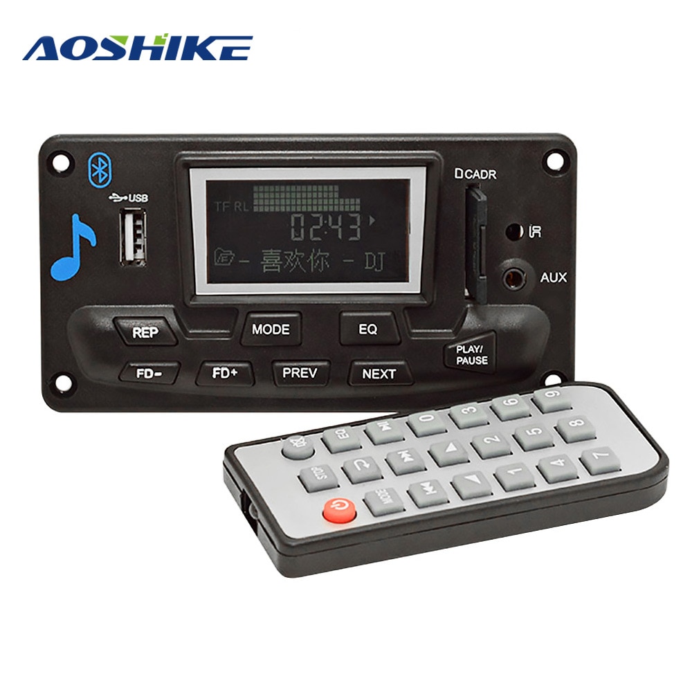 AOSHIKE Bluetooth Affe MP3 Decoder Affe FLAC WAV WMA Dekodierung MP3 Spieler A2DP Bluetooth Empfänger Mit Llyrics Anzeige APP Kontrolle