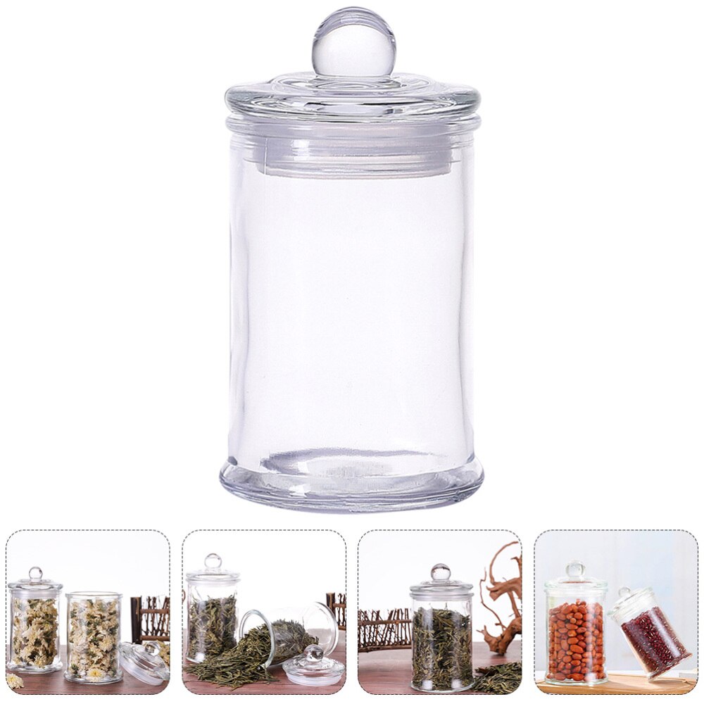 1pc 1,25 L Glas Lebensmittel Behälter transparent Lebensmittel Erhaltung Abdichtung Krug