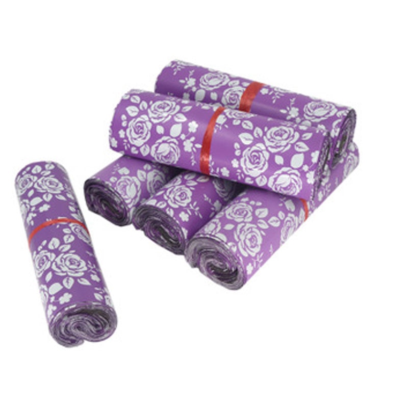 50 stücke Poly Mailer Umschlag Rose Blumen- aufbringen Wasserdichte Tasche äußern Taschen Selbst Dichtung Verpackung Taschen Verpackung