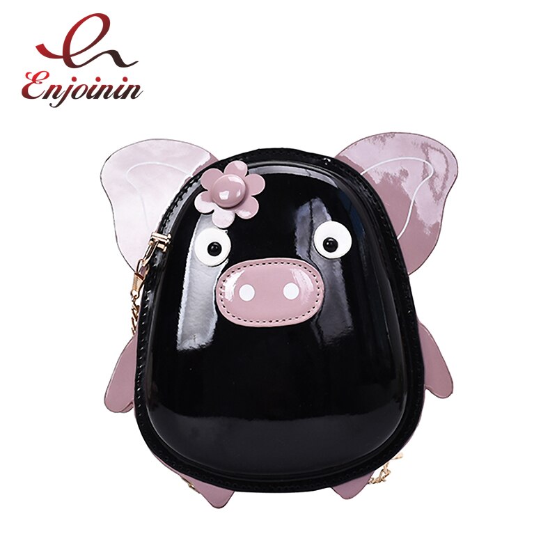 Leder Neuheit Schwein Mädchen Schulter Kette Tasche Geldbörsen und Handtaschen Kreuz Körper Tasche Frauen Kupplung Tasche lässig Tote tasche