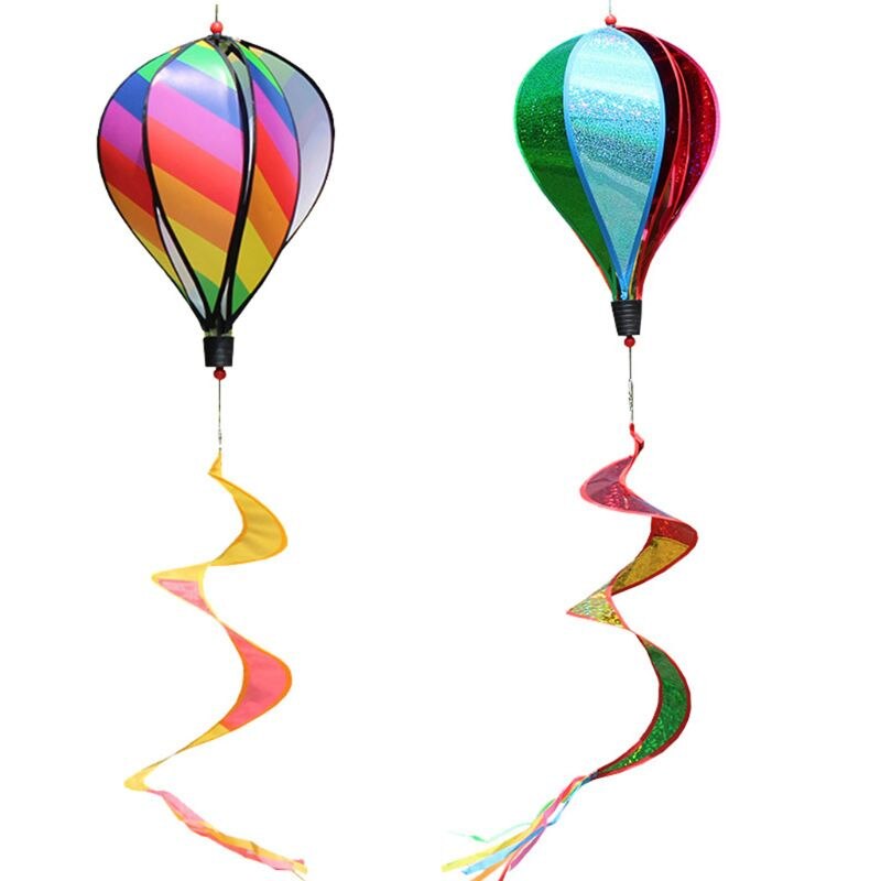 Heißer Luft Ballon Spielzeug Windmühle Spinner Garten Rasen Garten Ornament draussen Party Favor Lieferungen Heißer Luft Ballon Wind Spinner