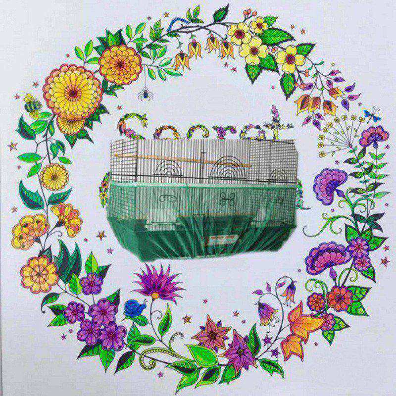 Vogel Hülse Samen Fänger KäFeige Abdeckung Haustier Produkte Große Größe Vogel KäFeige Samen Nylon Gittergewebe Netz Garn Abdeckung VogelkäFeige Vorhang Netz Tasche