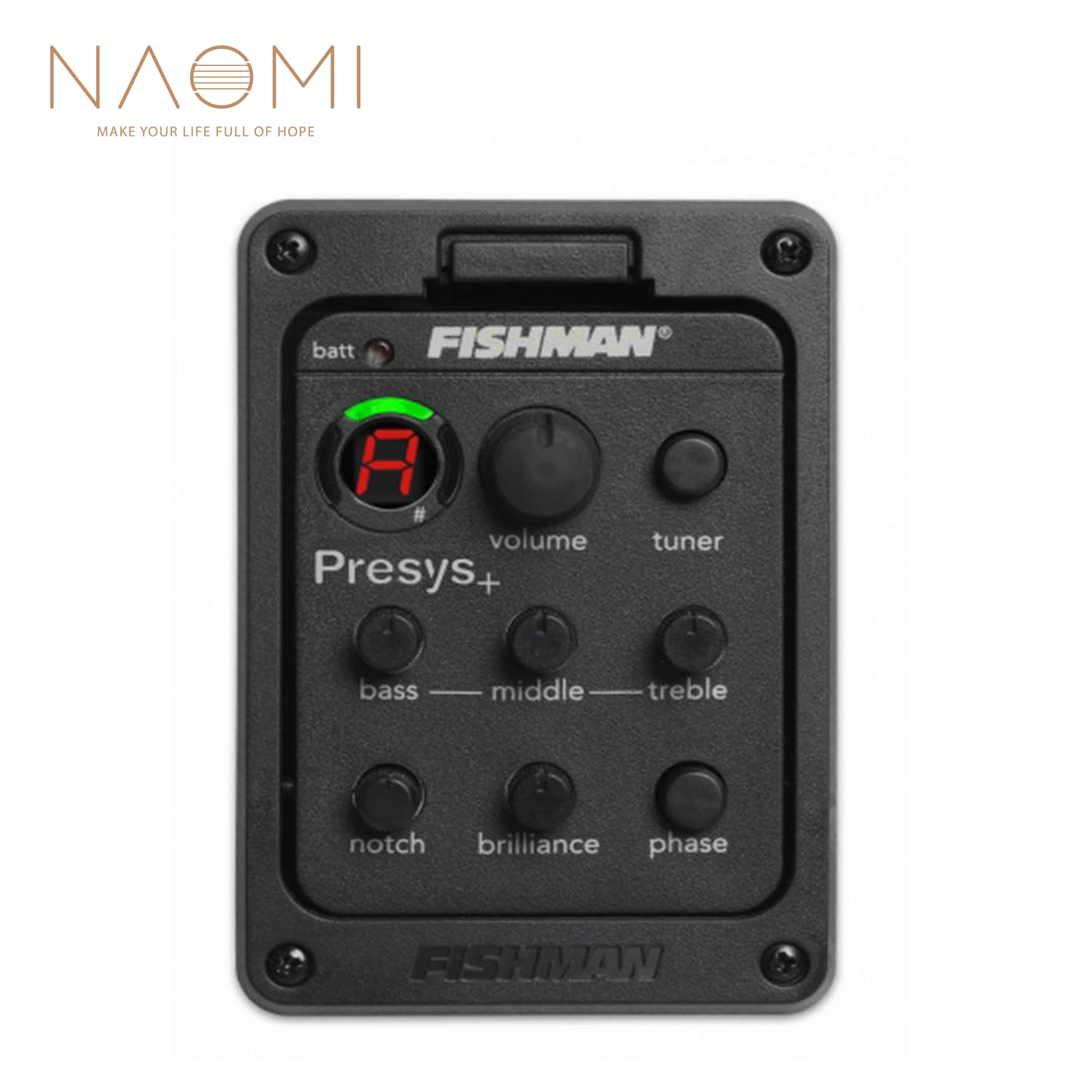 Naomi Fishman 201 EQ Equalizer Akustik Piezo wählen Gitarre Tuner Fishman 201 Schwarz Farbe Gitarre Teile Zubehör Neue
