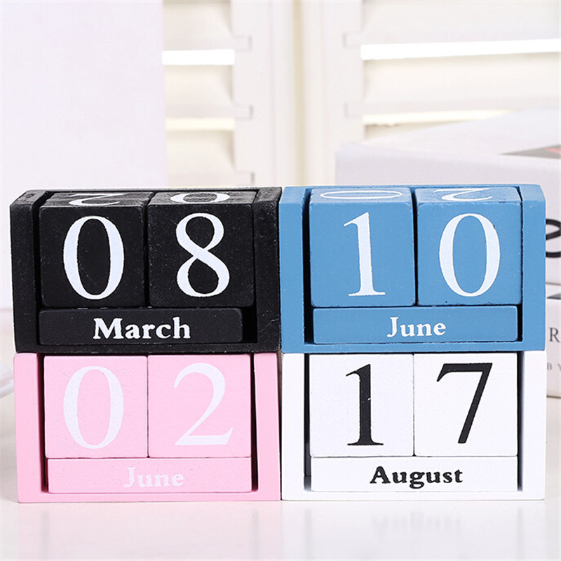 Jahrgang Kalender Holz Advent Tisch Schreibtisch Kalender Holz Block Hobel dauerhaft Schreibtisch Organizer Büro Liefert