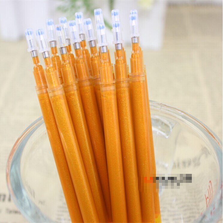 20 teile/los Nette Gold Tinte Gel Stift Nachfüllung 0,8mm Büro Schule Liefert für freundlicher freundlicher Schreibwaren