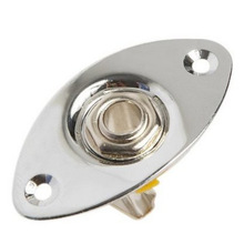 einstellen Gitarre Jack Platte 1/4 ''Eingang Buchse Chrom Oval passen Verschiedene Gitarre UK Heißer