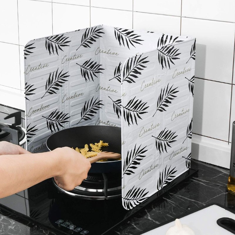 1PC Küche Spielereien Öl Spritzer Bildschirme Aluminium Folie Platte Gasherd Spritzen Öldicht Schallwand Heimat Küche Kochen Werkzeuge