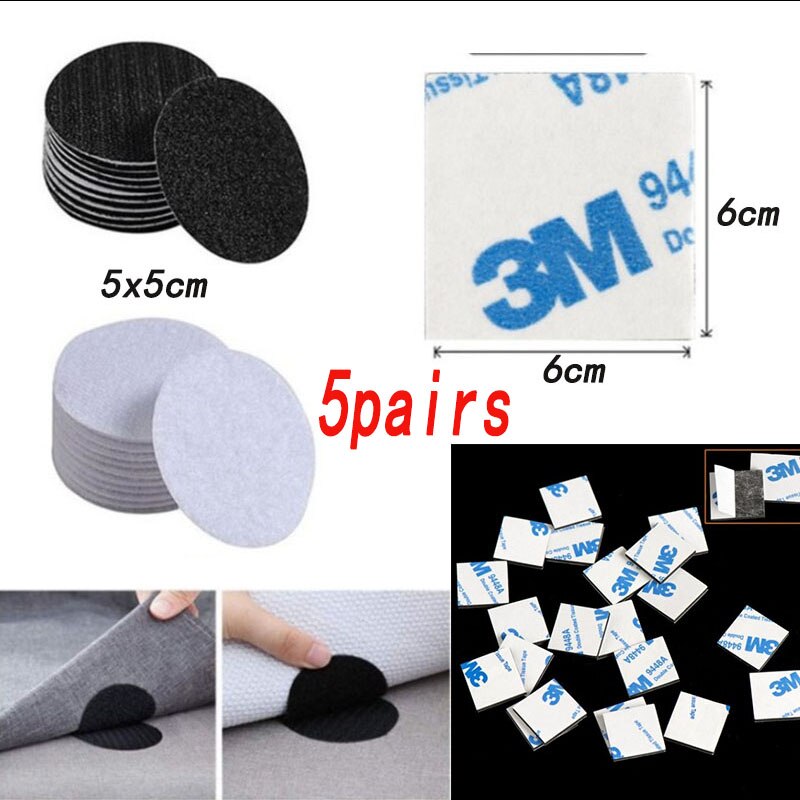 10 stücke/5Paare Anti Eisstockschießen Teppich Band selbst Klebstoff Teppich Greifer Klett Sichere Band für wohnzimmer teppich matt Band Anti Unterhose matt