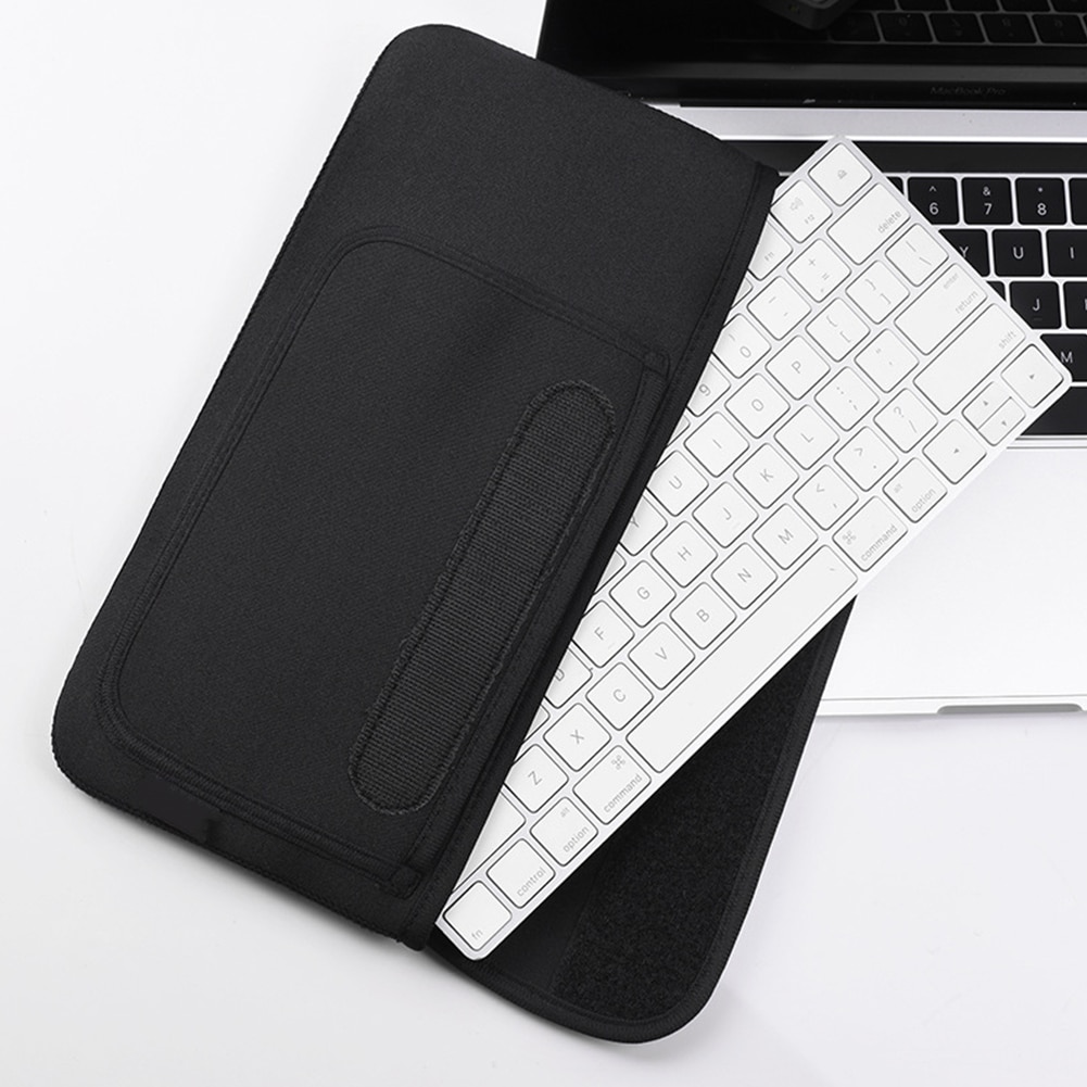 Flache Tasche Maus Zubehör Durchführung Für Apfel Tastatur Tasche Schutzhülle PU Leder Lagerung Tasche Tragbare Staub nachweisen