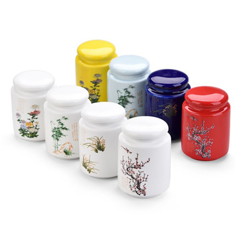 Keramik Lila Sand Tee-einstellen Keramik Glas Yixing Glas Tee Keramik Porzellan potes de cozinha armazenamento Küche Porzellan Kasten