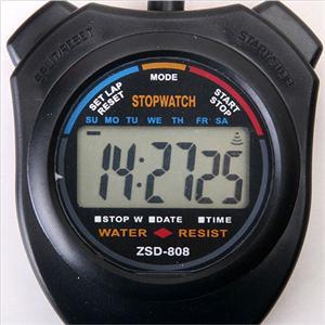 1pc Schwarz Sport Stoppuhr Professionelle Handheld Digital LCD Sport Stoppuhr Chronograph Zähler Timer mit Gurt