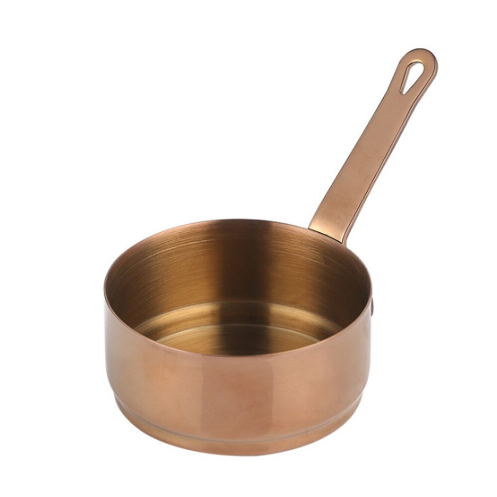 1 Stck 50ml/100ml Kleine Milch Kochen Soße Pfanne Topf Mit Lange Griff Edelstahl Mini Suppe topf Heizung Werkzeug Küche Liefert