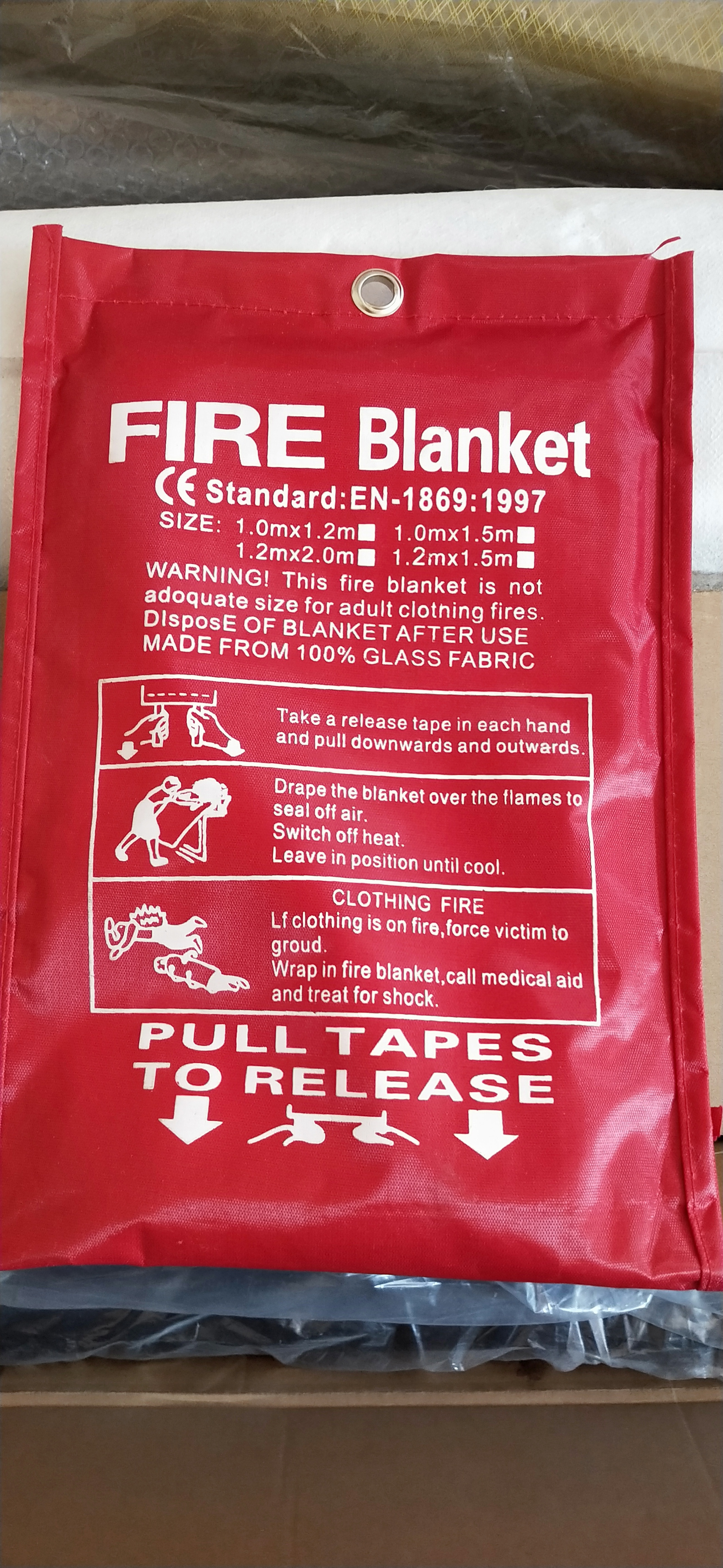 1mX1m feuer decke, schweißen decke fabrik verwenden, Flucht spezielle feuer ausrügestochen, brandbekämpfung Material. feuer lösch werkzeuge