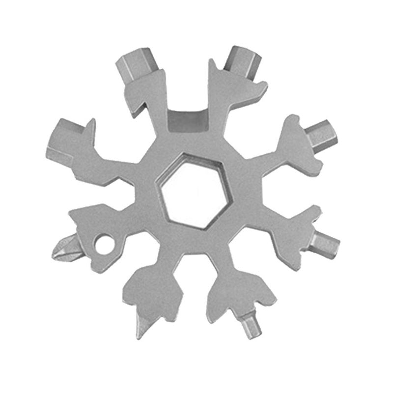 18-in-1 Schneeflocke Multi Werkzeug Edelstahl Schneeflocke Schlüssel PERFEKTE Multi-werkzeug eigenschaften