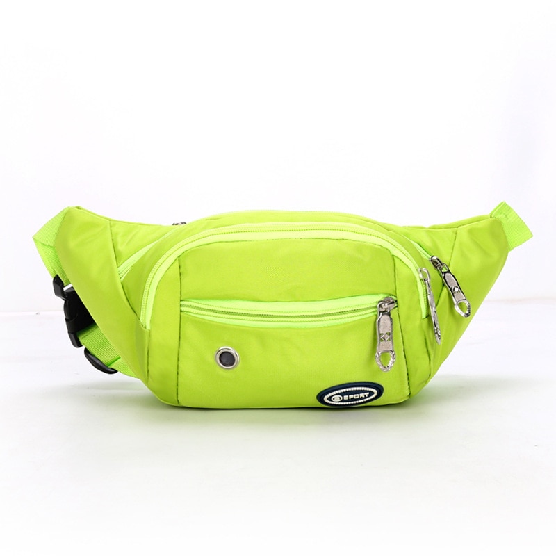 Frauen fanny Pack mit Kopfhörer See Neon- Grün Oxford Taille Tasche Damen Hüften miserabel Banane Taschen Reise Brust Taschen unisex heißer Rosa