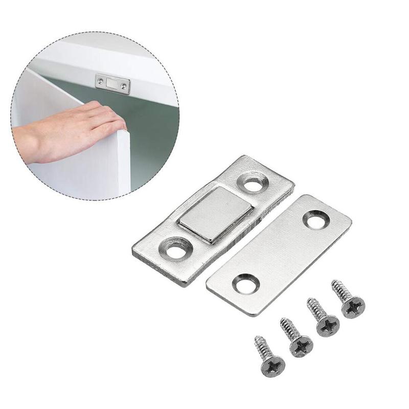 2 teile/satz Starke Tür Näihr Magnetische Tür Fangen verriegeln Tür Magnet für Möbel Schrank Schrank mit Schrauben Ultra Dünne