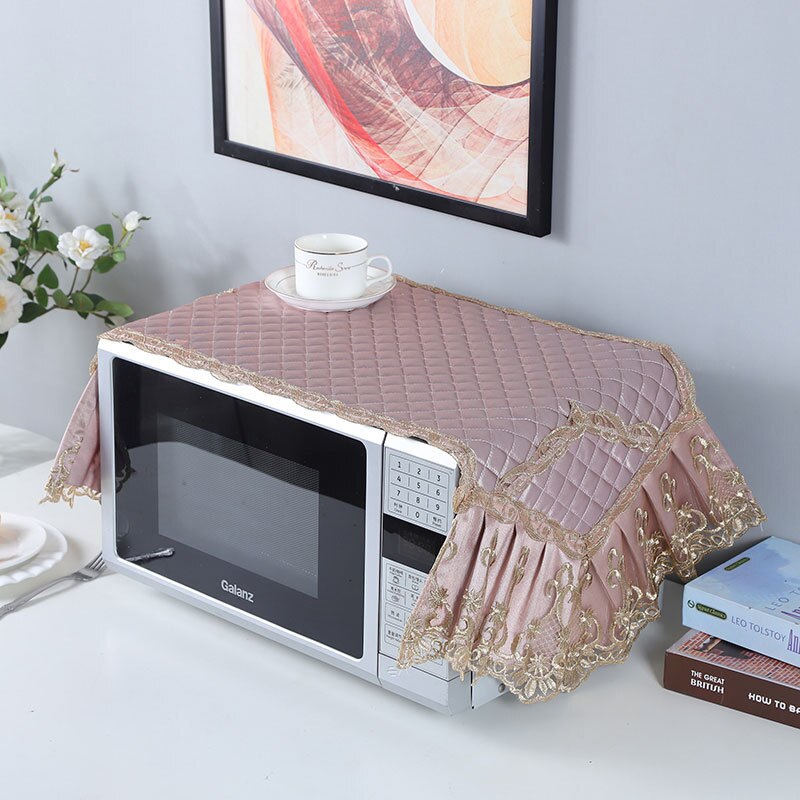 SchöNe Mikrowelle Staub Abdeckung Quilten Baumwolle Stoff Ofen Abdeckung Mikrowelle Ofen Abdeckung