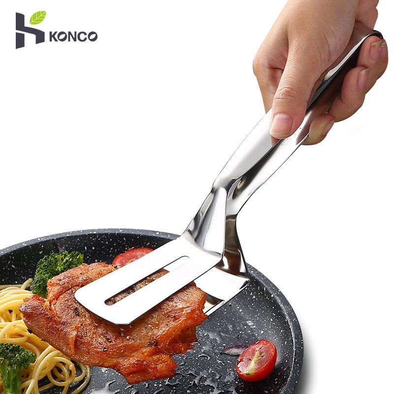 Steak Gebraten Schaufel Edelstahl Brot Clip Grill Clip Steak Gebraten Mehrzweck Greifer Grill Clip Pizza Backen Werkzeuge