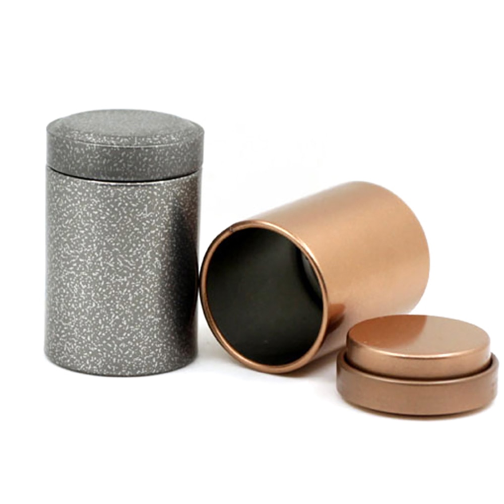 Xin Jia Yi Verpackung Kasten Metall Dosen Container Mini Runde Gold Silber Farbe Dekorative Cookie Schmuck Münzen Zylinder Lagerung Kasten
