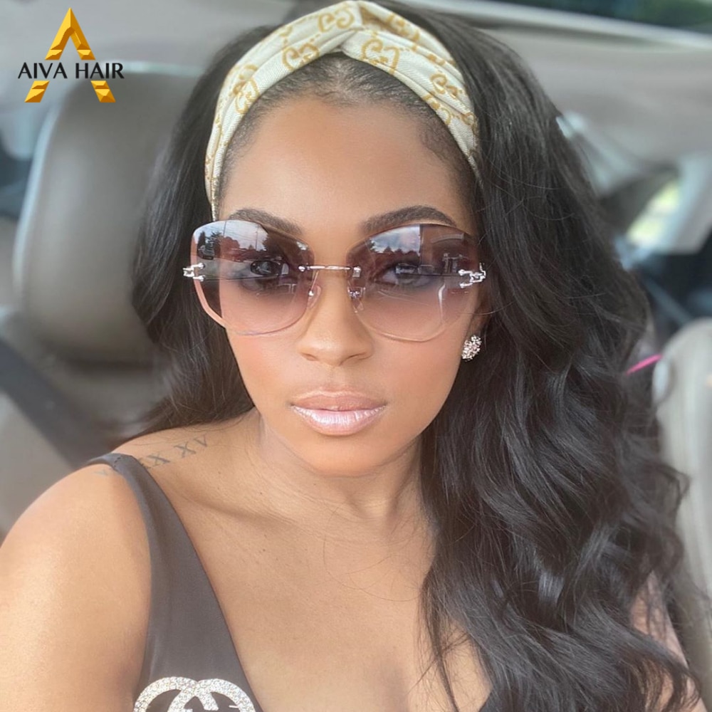AIVA Synthetische Keine Spitze Perücke Billig Stirnband Perücken Körper Welle Synthetische Stirnband Perücke Hitze Beständig Perücken Für Schwarze Frauen