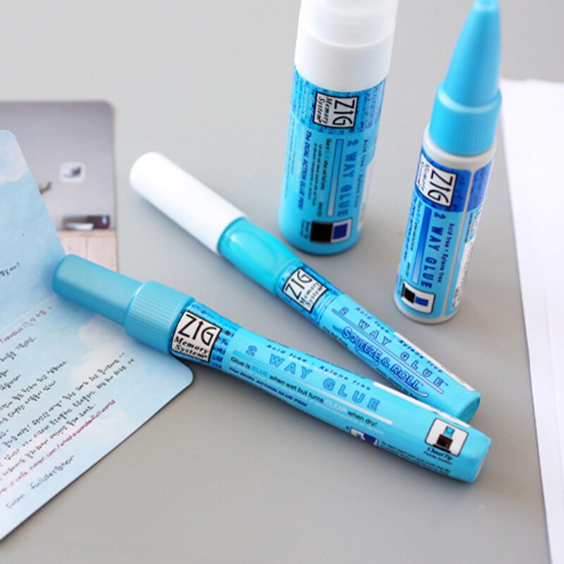 TUNACOCO 1pc Japan Kuretake Zick Umweltschutz Farbige Kleber Stift DIY Werkzeuge Klebrigen Leim Stifte Büro Liefert Qt1710044