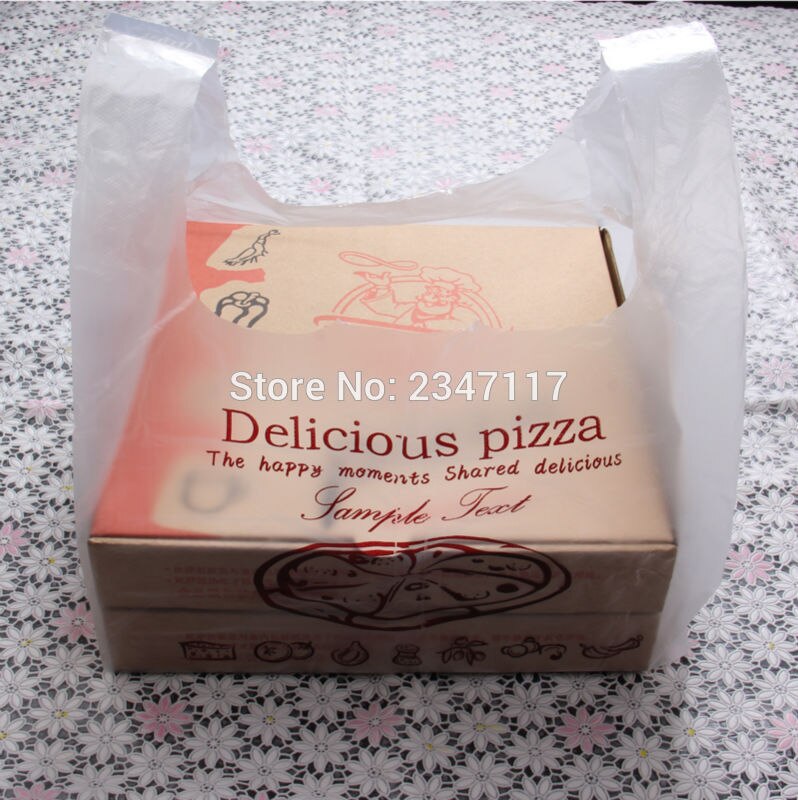 Freies und Tür zu Tür Einweg Pizza, transparent Bequem Super Starke 50 Beuteln/los