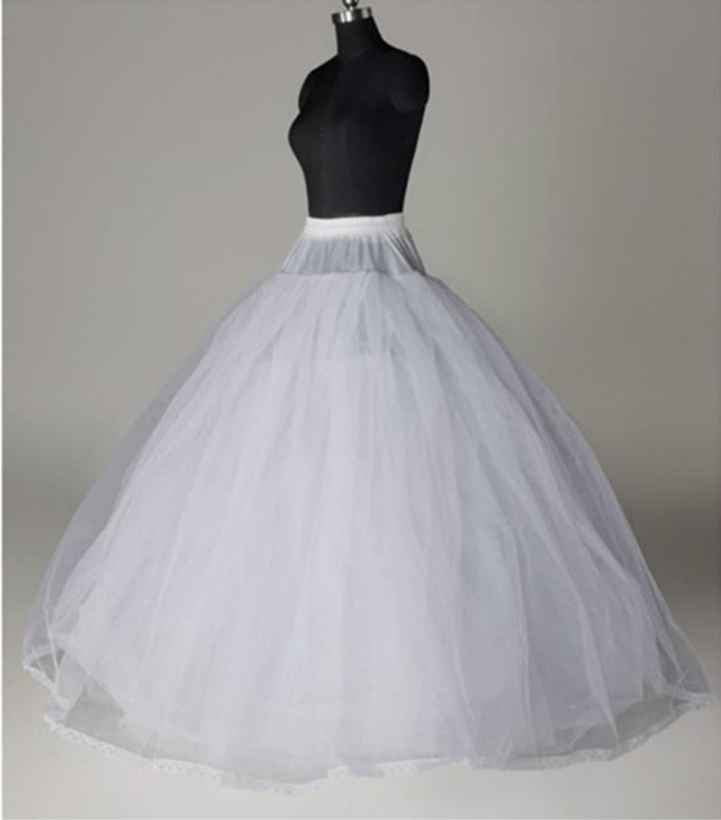 EINE Linie Braut Petticoat 3 Schichten Tüll Unterrock Frauen Petticoat Krinoline Ohne Band Braut Hochzeit Zubehör