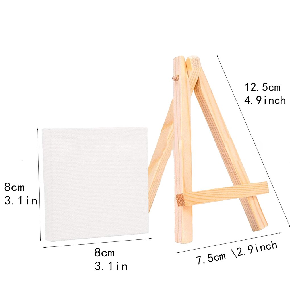 5 einstellen Mini Leere Leinwand Malerei Acryl Malen Staffelei Kunst Liefert Künstler Schreibwaren freundlicher Hause Dekoration Zubehör setzt