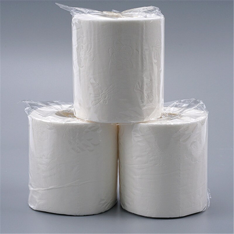 10 stücke Rolle papier Wc Papier 4 Schichten Schlecht Wc Küche Papier Gewebe Reinigung Papier Holz Zellstoff Papier