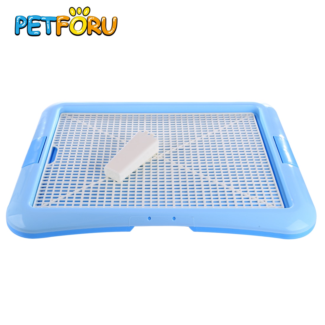 Hund Katze Haustier Tragbare Flache Netz Hund Katze Wc Tablett Haustier Urinal Mit Spalte Für Pee Ausbildung Welpen Kätzchen Reinigung lieferungen Blau L