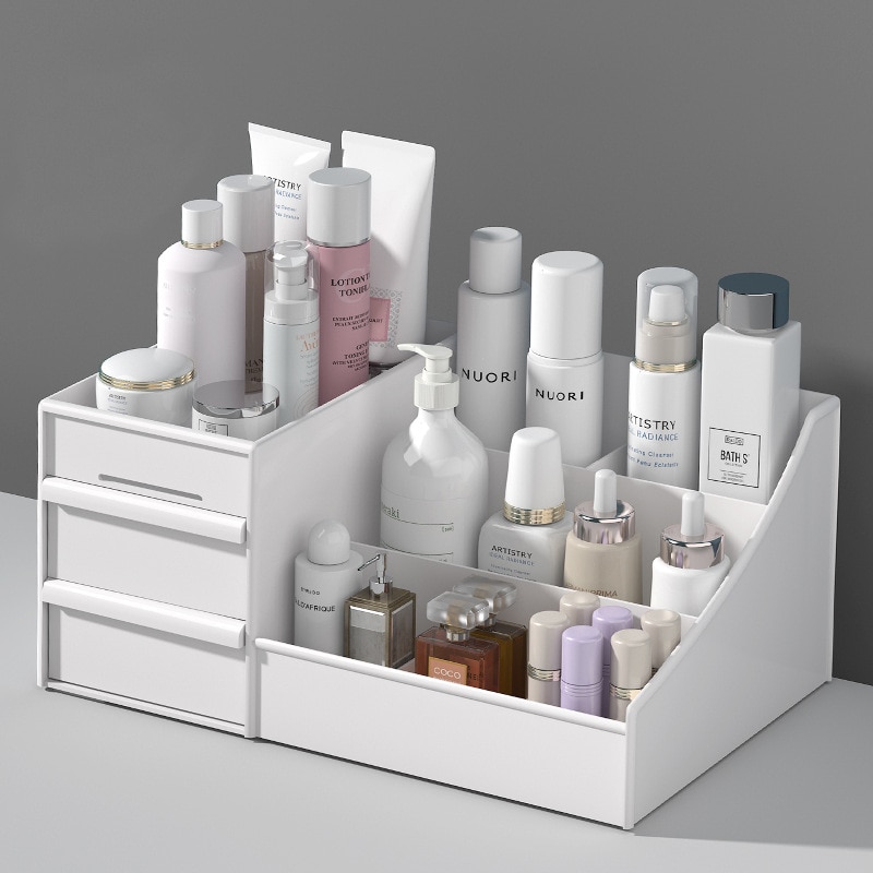 Große Volumen Kosmetische Lagerung Boxen machen-hoch Organizer Kasten für Kosmetik Zauberstab Kunststoff Machen hoch Organizer Schmuck Schublade Container